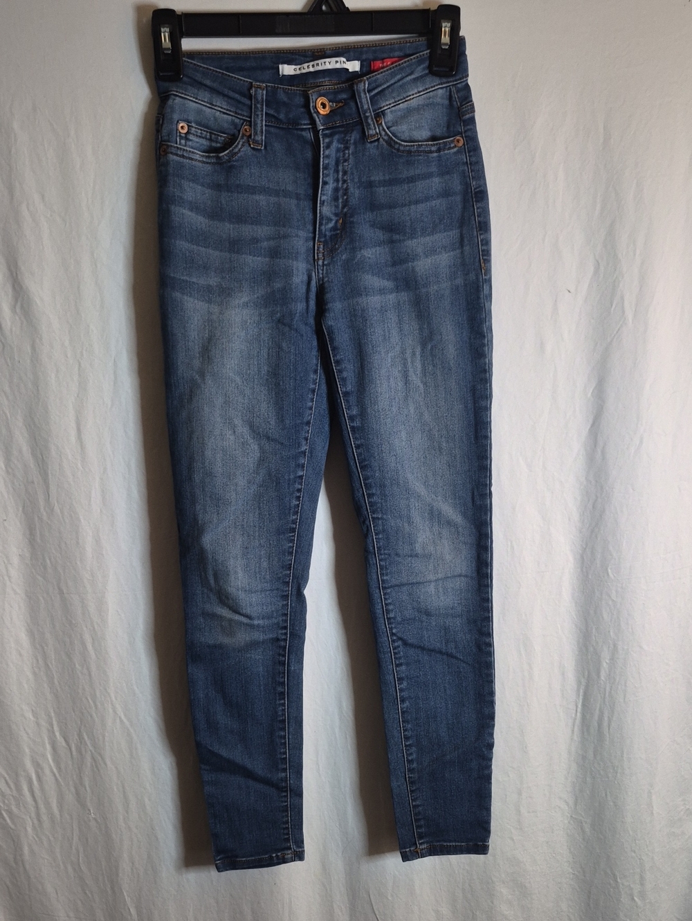 Celebrity Pink Women's Skinny Jeans - Classic Blue Wash